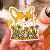 "PET MORE DOGS. GOVE LESS FU**S" STICKER