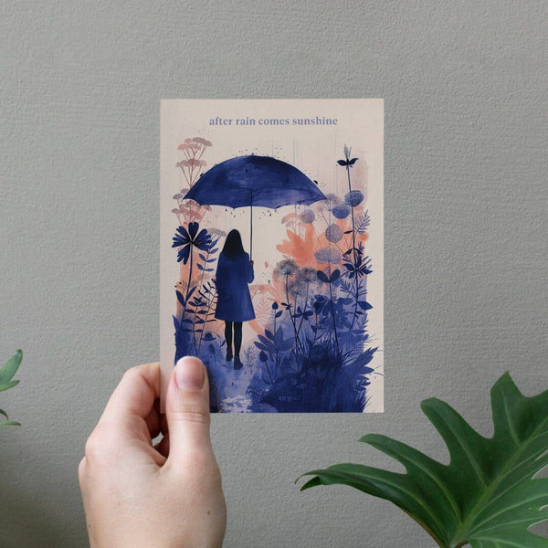 AFTER RAIN COMES SUNSHINE | ENCOURAGEMENT FRIENDSHIP CARD