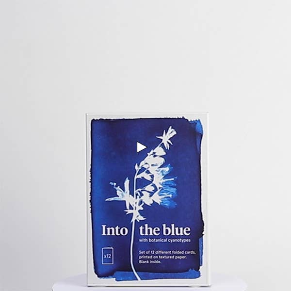 PACK OF 12 CYANOTYPE GREETING CARDS