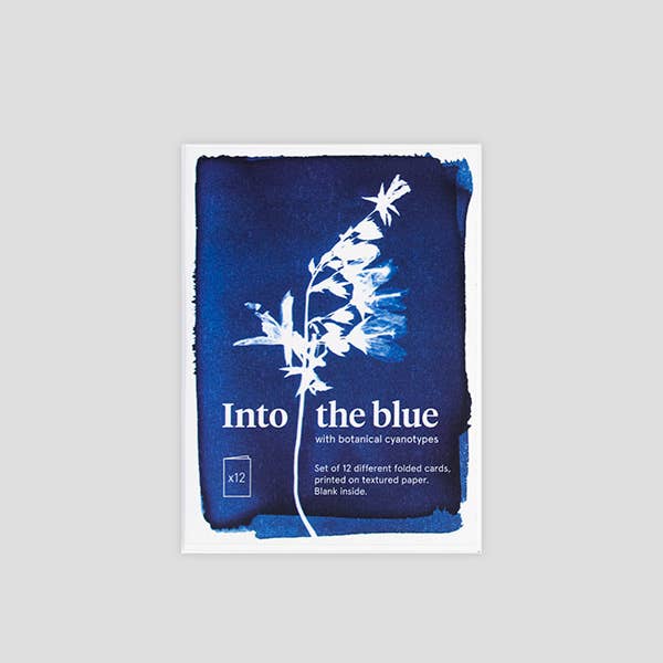 PACK OF 12 CYANOTYPE GREETING CARDS