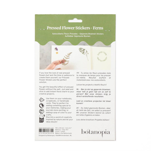 PRESSED FLOWERS STICKER SHEET