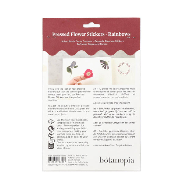 PRESSED FLOWERS STICKER SHEET