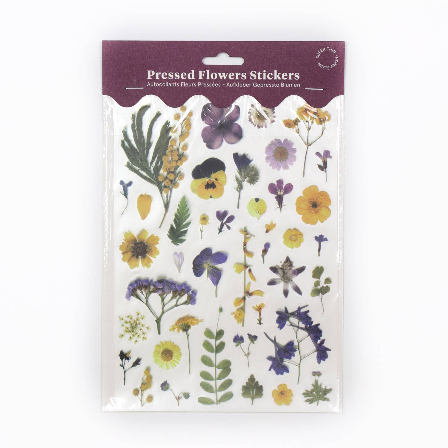 PRESSED FLOWERS STICKER SHEET