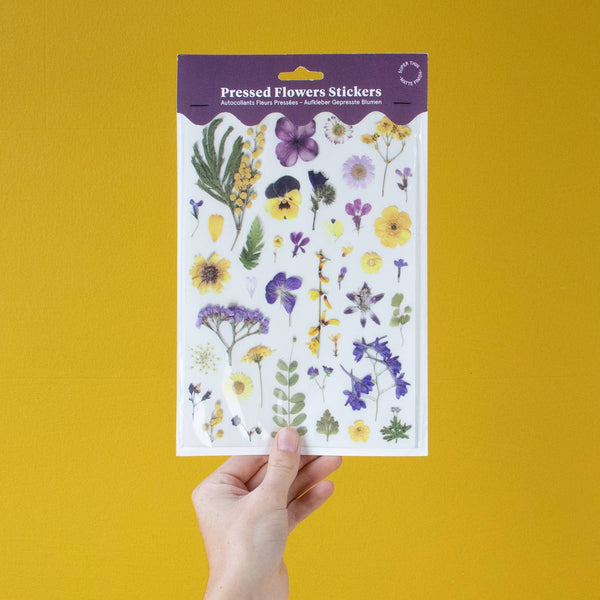 PRESSED FLOWERS STICKER SHEET