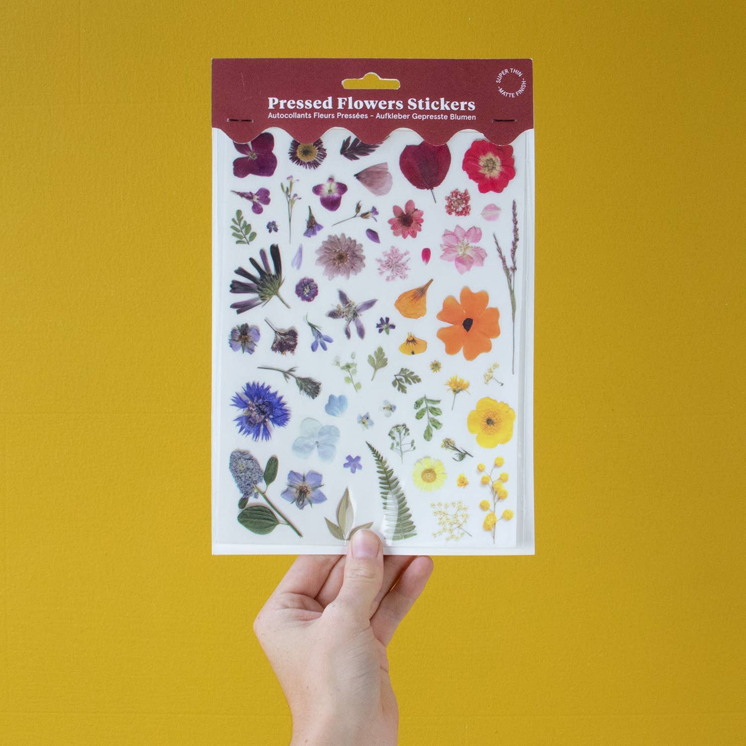 PRESSED FLOWERS STICKER SHEET