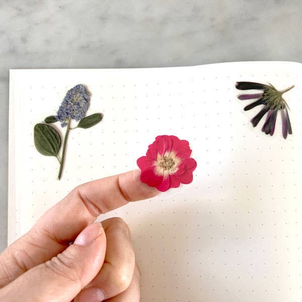 PRESSED FLOWERS STICKER SHEET