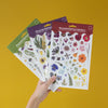 PRESSED FLOWERS STICKER SHEET