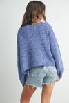 V-NECK BUTTON DOWN LONG SLEEVE CARDIGAN