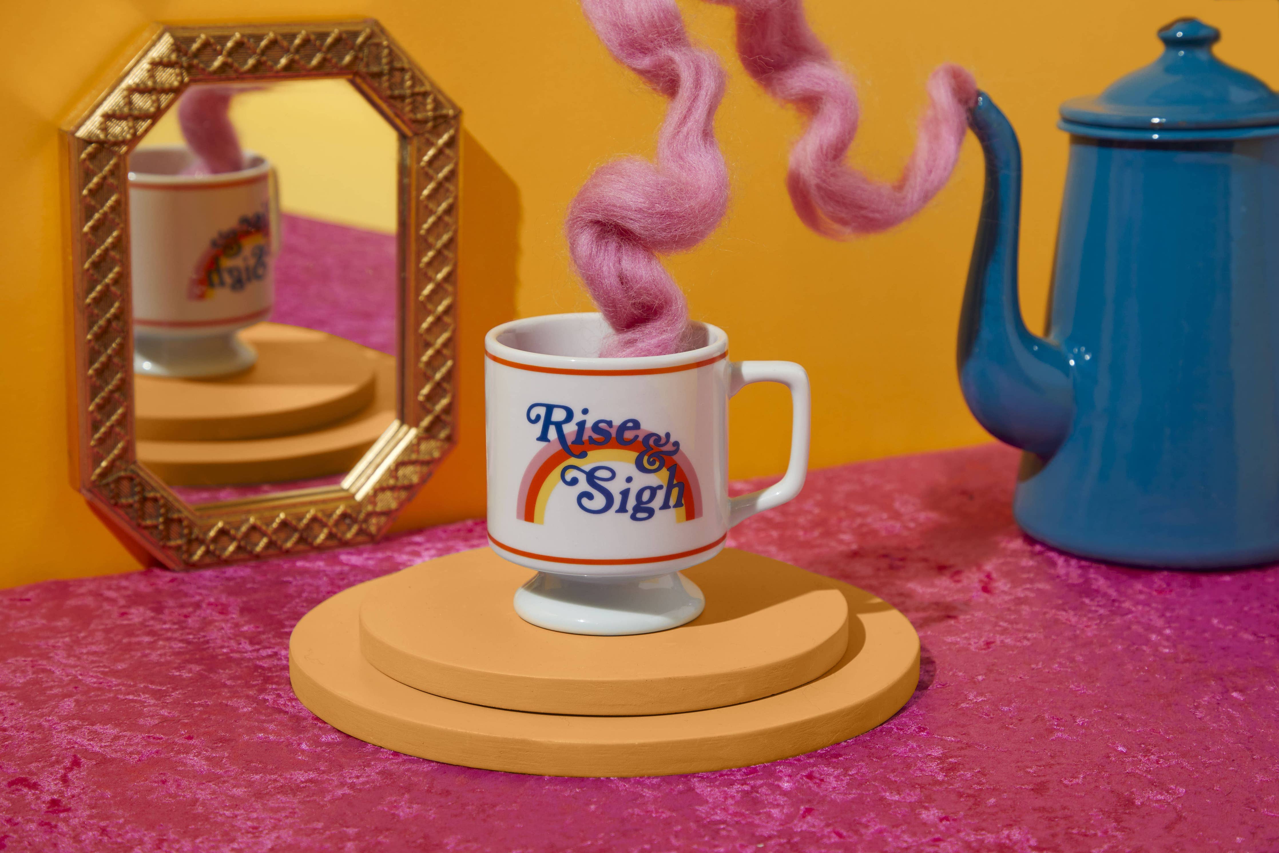 BRASS MONKEY RISE & SIGH PEDESTAL MUG