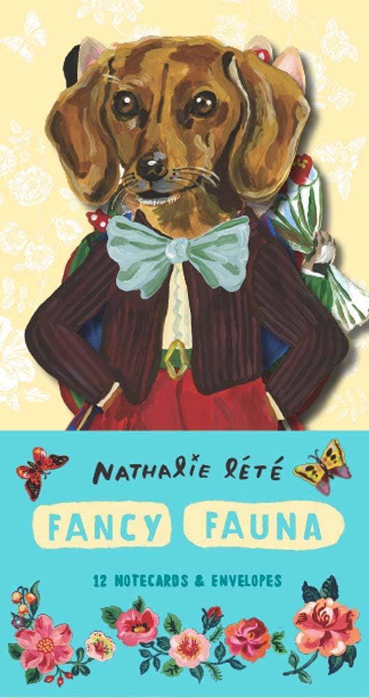 FANCY FAUNA: 12 NOTECARDS & ENVELOPES