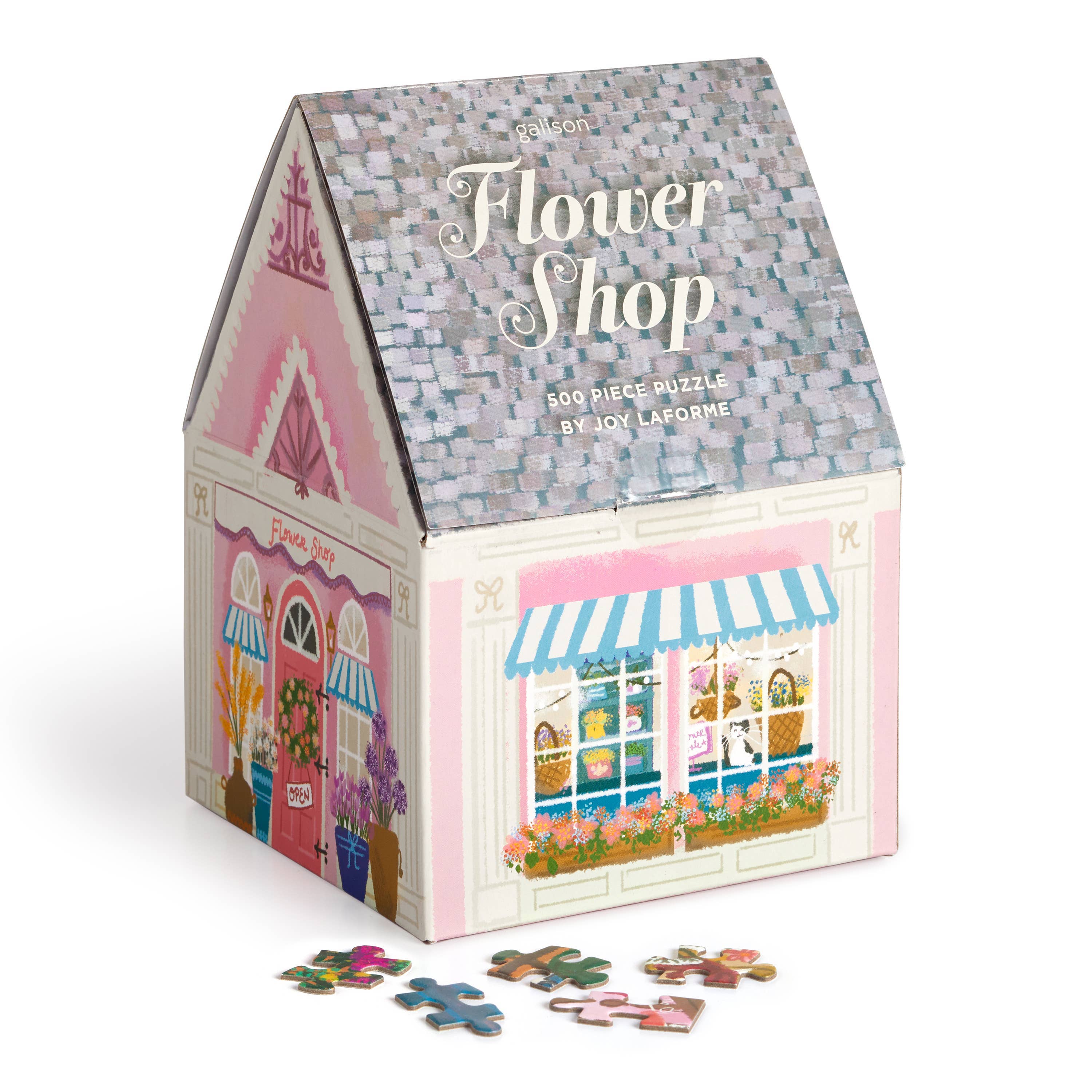 JOY LAFORME FLOWER SHOP 500 PIECE HOUSE PUZZLE