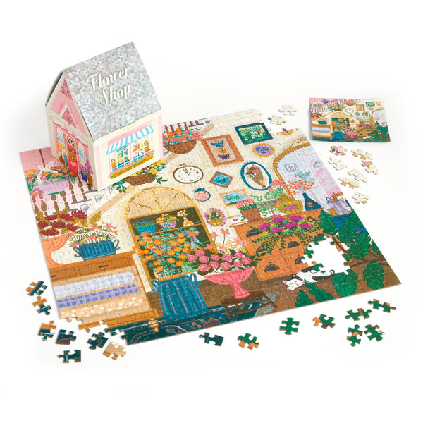JOY LAFORME FLOWER SHOP 500 PIECE HOUSE PUZZLE
