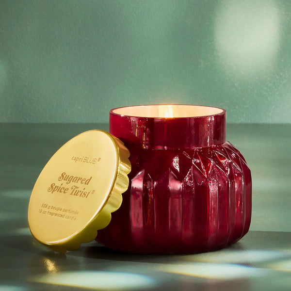 ROYAL GEM - SUGARED SPICE TWIST SIGNATURE JAR, 19 OZ