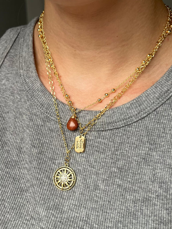 "GOOD LUCK" TICKET NECKLACE CBK