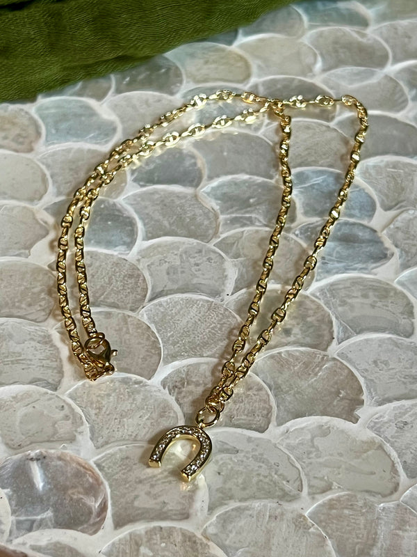 DIAMOND HORSESHOE NECKLACE CBK