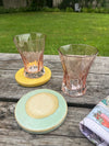 10 OZ. DRINKING GLASS, ROSE COLOR