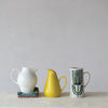 STONEWARE VINTAGE REPRODUCTION PITCHER, CHARTREUSE