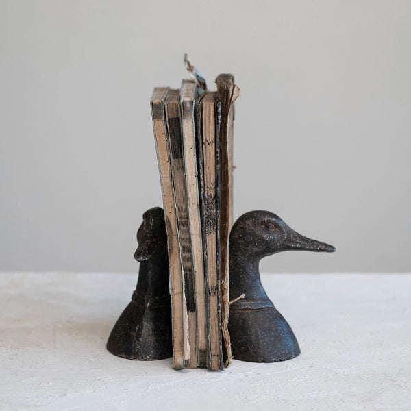 CAST IRON DUCK HEAD BOOKEND (SINGLE)