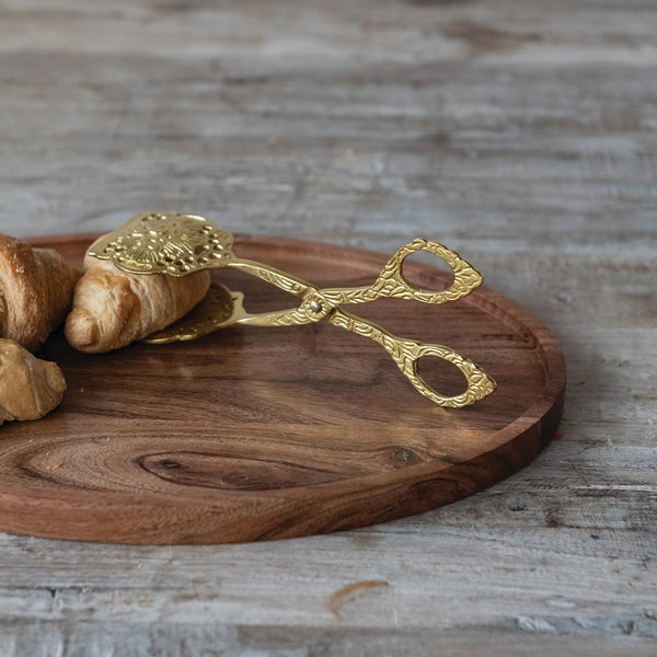 EMBOSSED BRASS TONGS