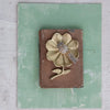 CAST ALUMINUM FLOWER SHAPED DISH, GOLD FINISH