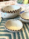 HAND-PAINTED HEDGEHOG MEASURING CUPS, SET OF 4