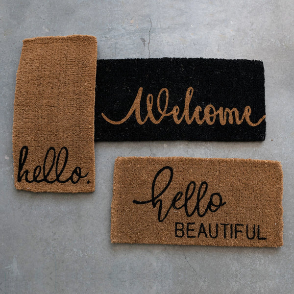 HELLO BEAUTIFUL DOORMAT