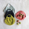 COTTON CROCHETED MARKET BAG, 4 COLORS