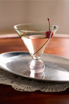 12 OZ. TWO-TONE MARTINI GLASS WITH BALL STEM