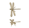 PEWTER DRAGONFLY, GOLD FINISH