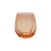 22 oz. Stemless Pumpkin Shaped Wine Glass, Orange Color