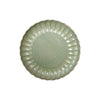 Stoneware Fluted Plate, Reactive Glaze, Sage Green (Each One Will Vary)