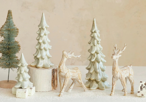 LIGHT GREEN STONEWARE TREE