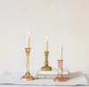 EMBOSSED RECYCLED GLASS TAPER HOLDER