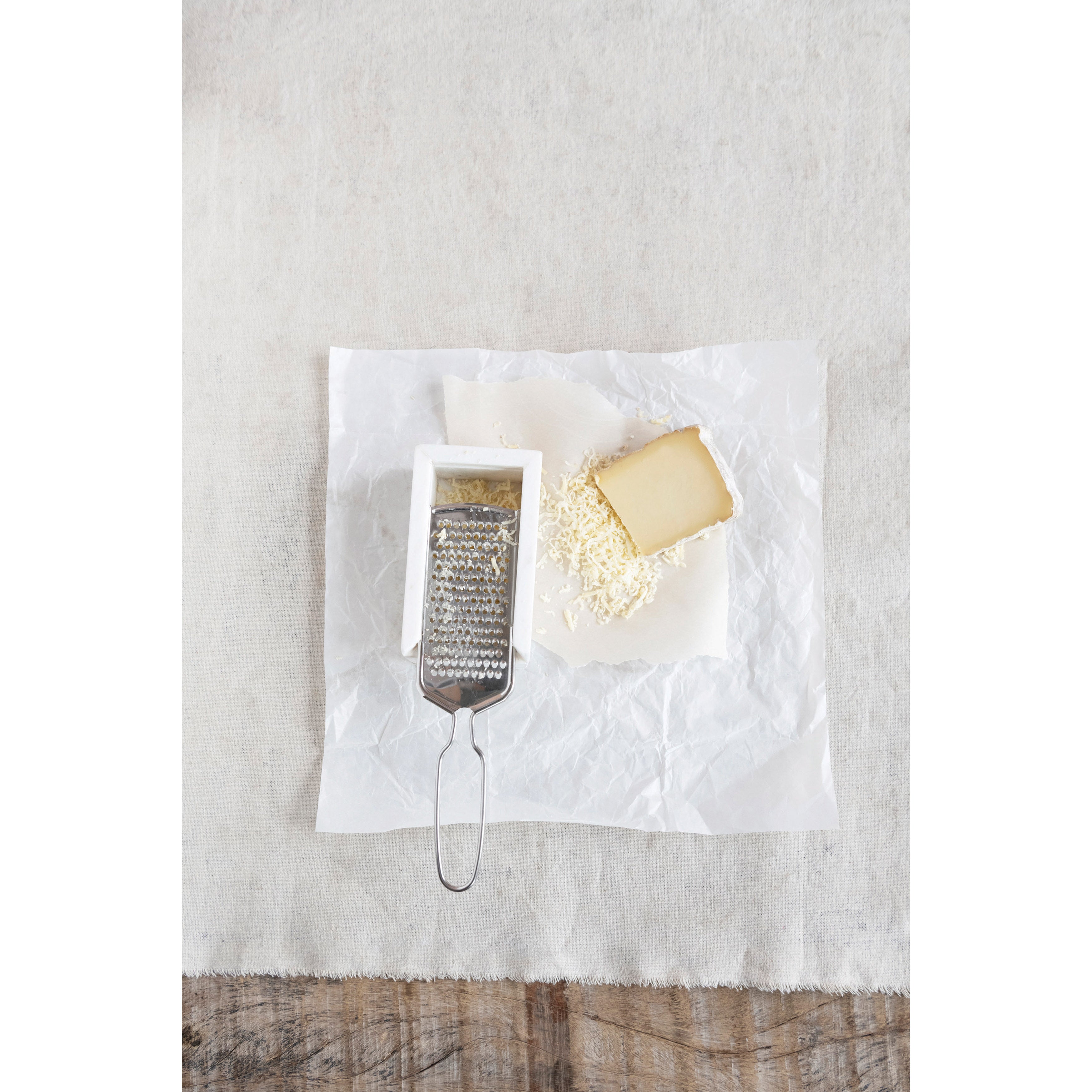 MARBLE AND STAINLESS STEEL GRATER