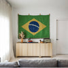 BRAZIL FLAG WOVEN THROW BLANKET
