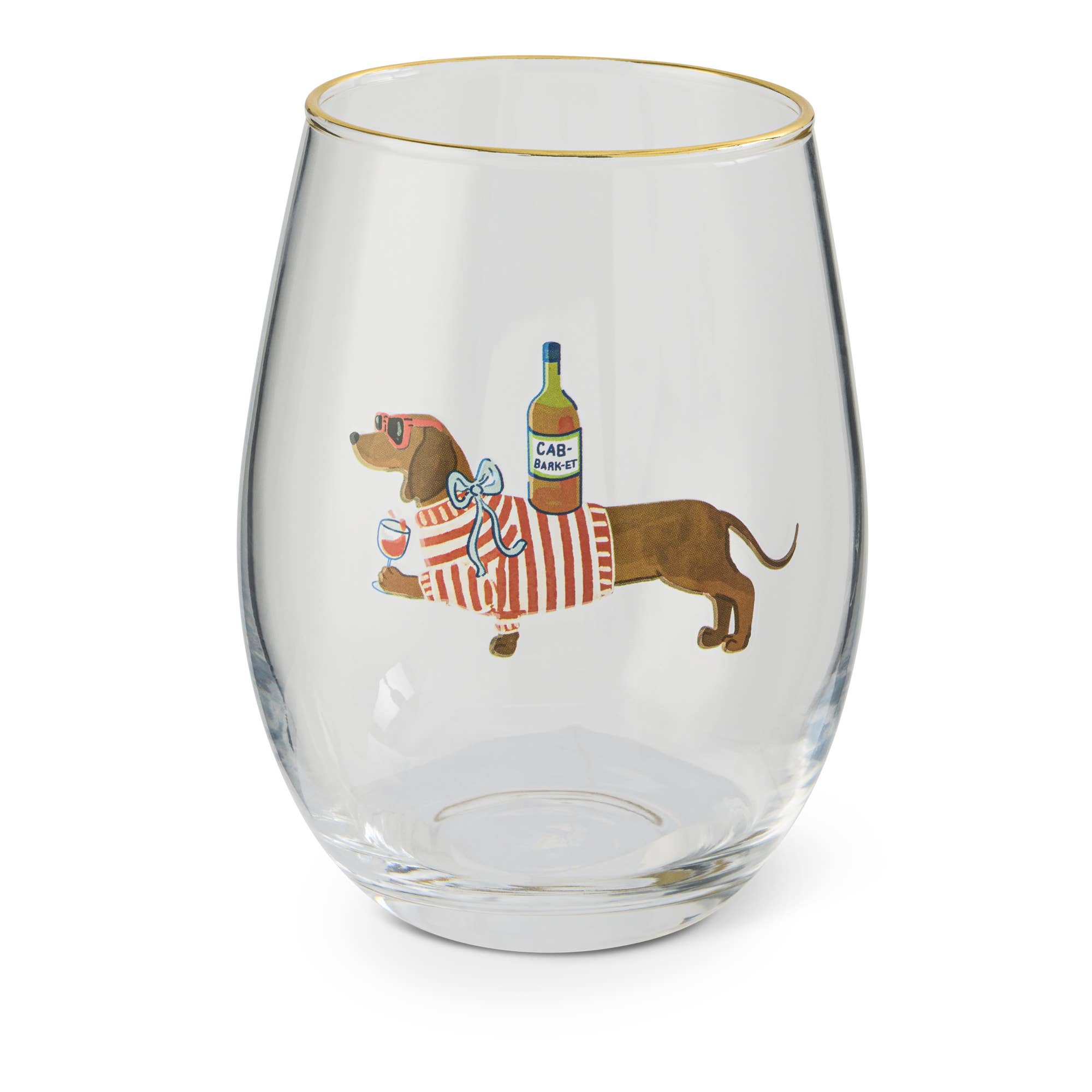 17OZ STEMLESS GR WINE - HH DACHSHUND