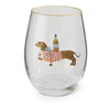 17OZ STEMLESS GR WINE - HH DACHSHUND