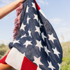 USA FLAG WOVEN THROW BLANKET