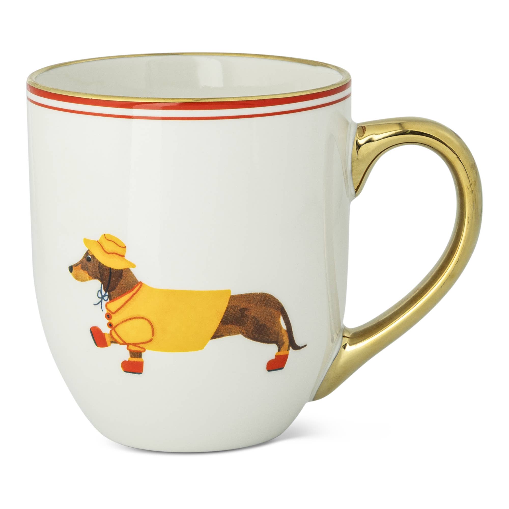 20OZ DACHSHUND RAINCOAT BELLY MUG