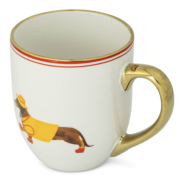 20OZ DACHSHUND RAINCOAT BELLY MUG