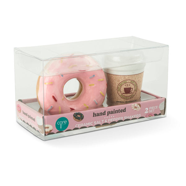 S&P SHAKER SET - DONUT AND COFFEE