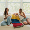 COLOMBIA FLAG WOVEN THROW BLANKET