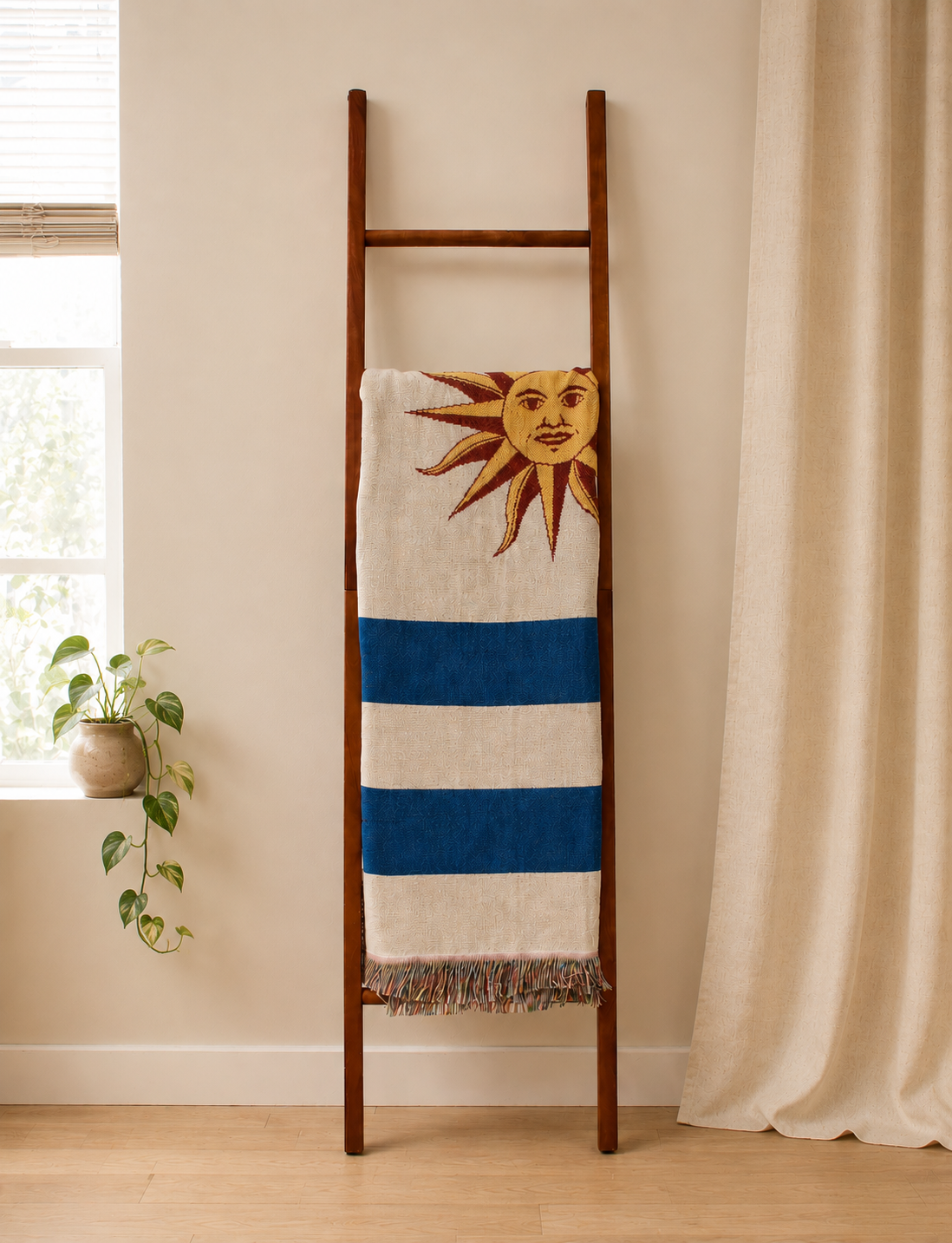 URUGUAY FLAG WOVEN THROW BLANKET