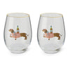 17OZ STEMLESS GR WINE - HH DACHSHUND