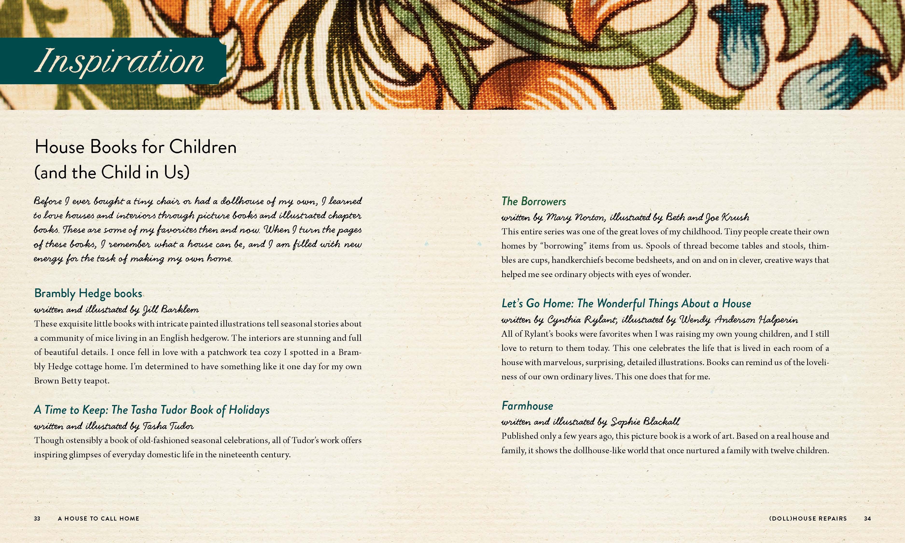 A HOUSE TO CALL HOME BOOK