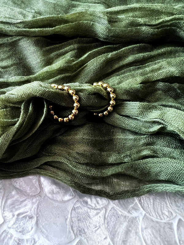 GOLD BALL MINI HOOPS CBK