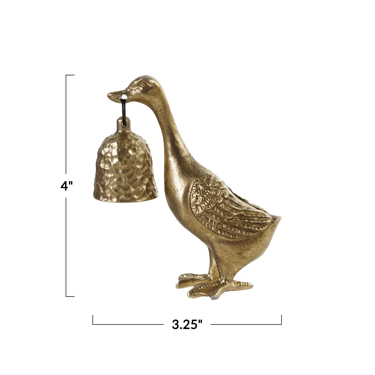 PEWTER DUCK SHAPED CANDLE SNUFFER