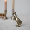 PEWTER DUCK SHAPED CANDLE SNUFFER