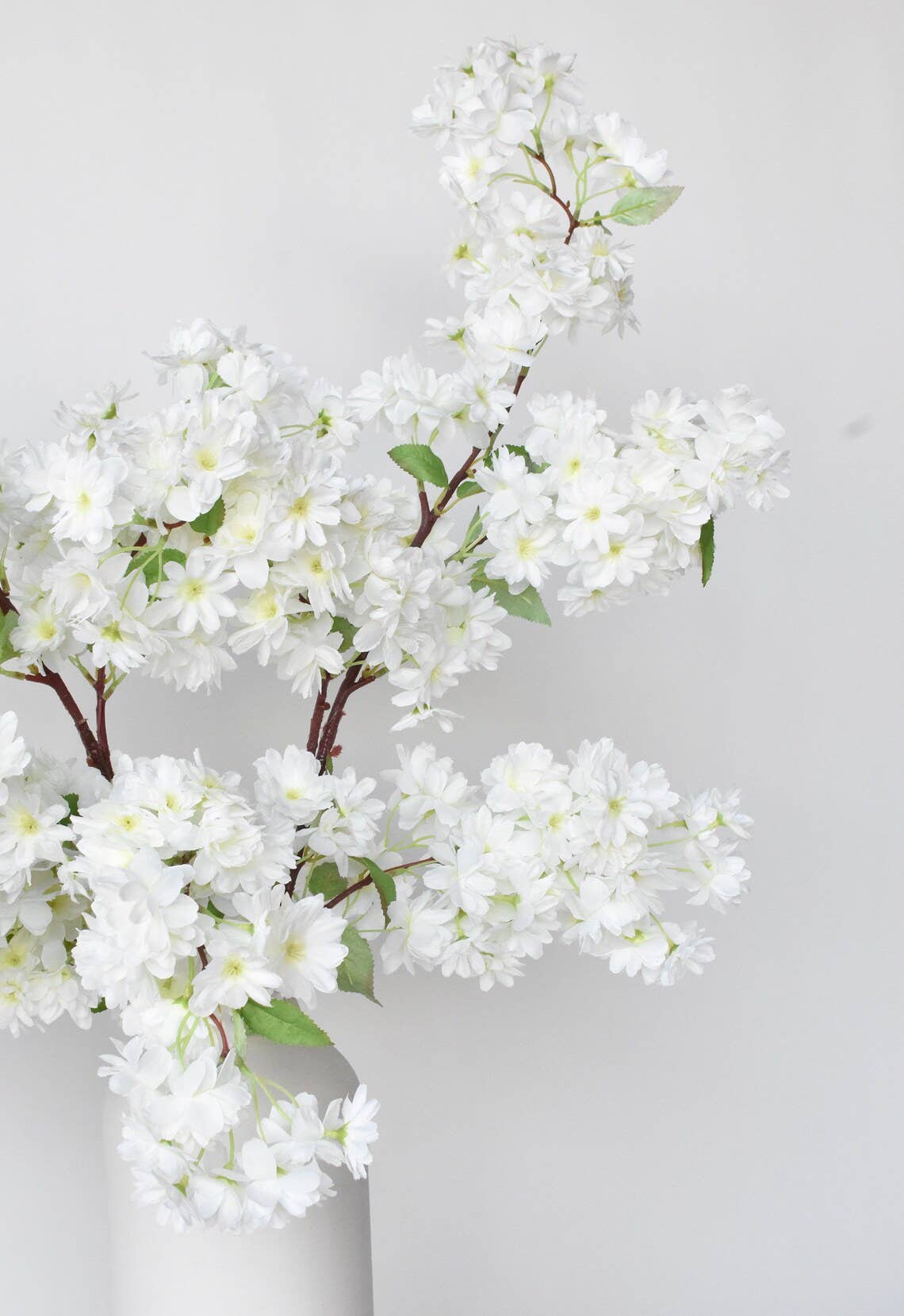 40''T FAUX CHERRY BLOSSOM BRANCH: WHITE