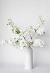 40''T FAUX CHERRY BLOSSOM BRANCH: WHITE